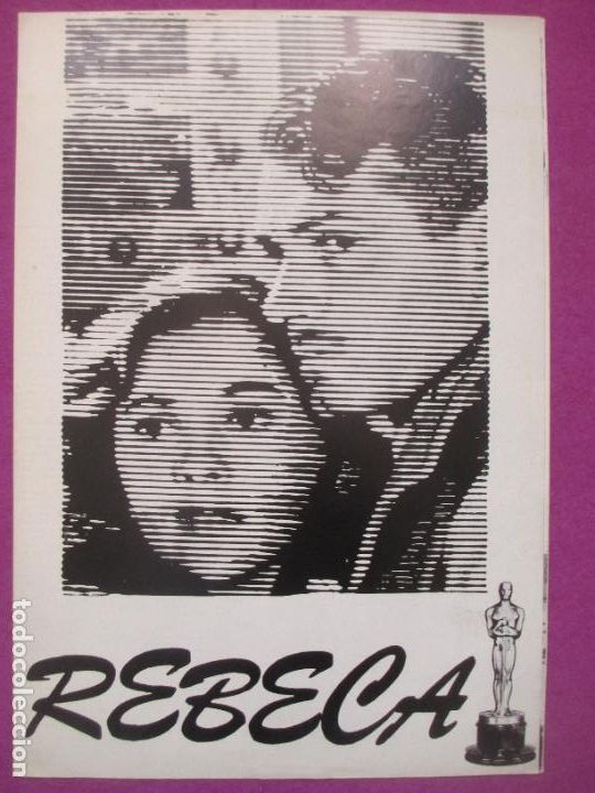 Cine: GUIA PUBLICITARIA CINE REBECA ALFRED HITCHCOCK LAURENCE OLIVIER G1164