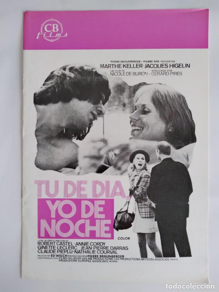 Cinema: ANTIGUA GUIA PUBLICITARIA CINE TU DE DIA YO DE NOCHE RV 637