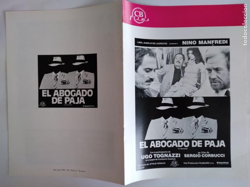 Cinema: ANTIGUA GUIA PUBLICITARIA CINE EL ABOGADO DE PAJA RV 641