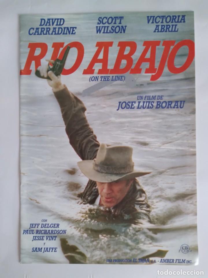 Cinema: ANTIGUA GUIA PUBLICITARIA CINE RIO ABAJO DAVID CARRADINE RV 652