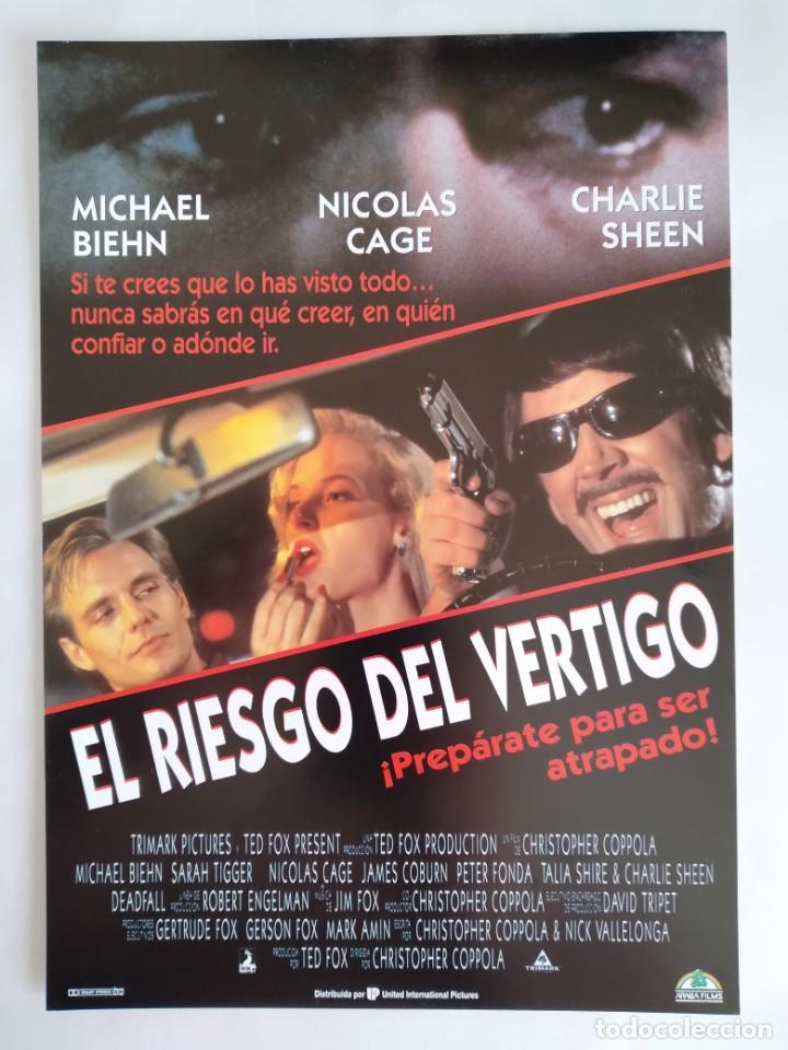 Kino: ANTIGUA GUIA PUBLICITARIA CINE EL RIESGO DEL VERTIGO NICOLAS CAGE RV 706