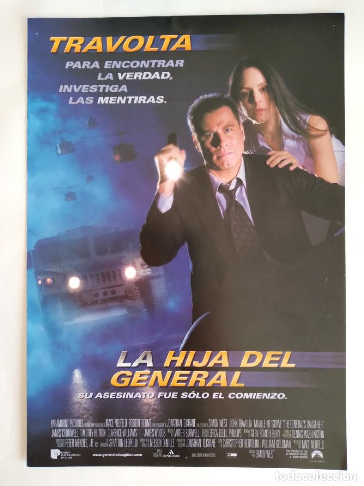 Kino: ANTIGUA GUIA PUBLICITARIA CINE LA HIJA DEL GENERAL JOHN TRAVOLTA RV 714