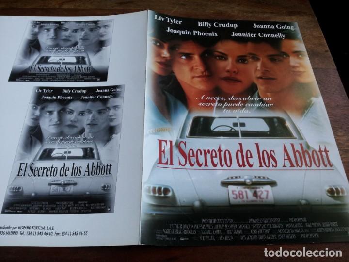 Cinema: EL SECRETO DE LOS ABBOTT - LIV TYLER, JOAQUIN PHOENIX, BILLY CRUDUP - GUIA ORIGINAL FOX A&Ntilde;O 1997
