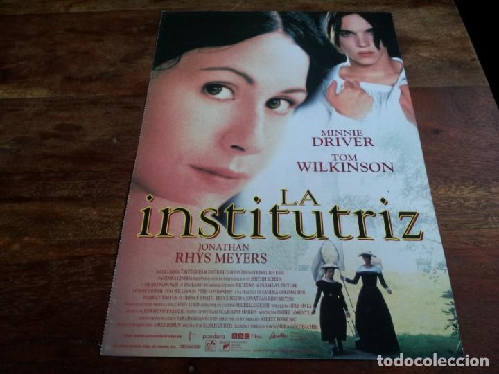 Cine: LA INSTITUTRIZ - MINNIE DRIVER, TOM WILKINSON,JONATHAN RHYS MEYERS - GUIA ORIGINAL COLUMBIA 1997