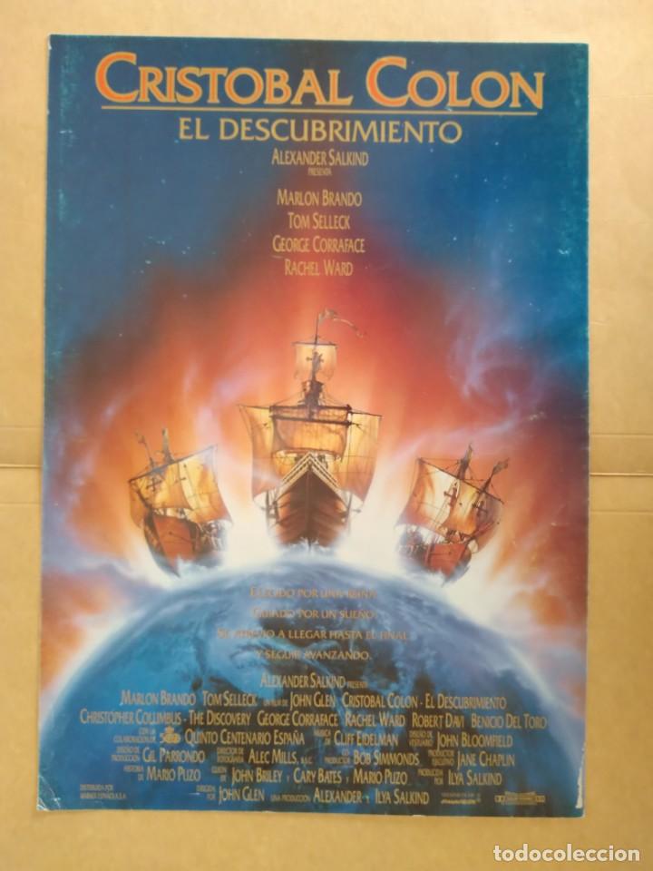 Cine: ANTIGUA GUIA PUBLICITARIA CINE CRISTOBAL COLON EL DECUBRIMIENTO RV 917