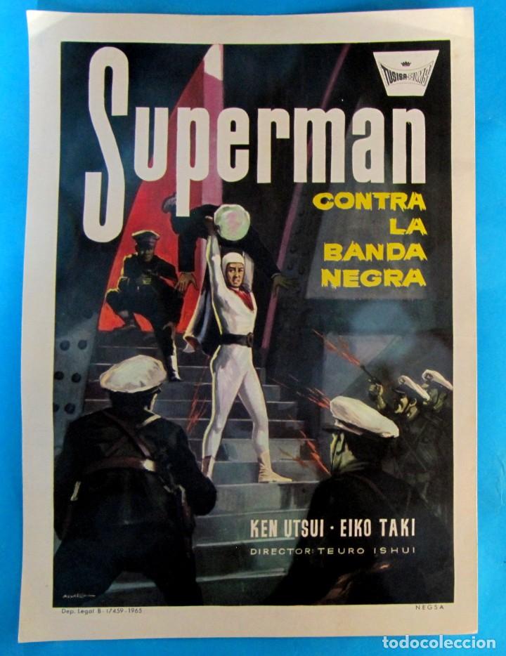 Cine: SUPERMAN CONTRA LA BANDA NEGRA. PRESS BOOK. KEN UTSUI. TUSISA FILMS. BARCELONA 1964.