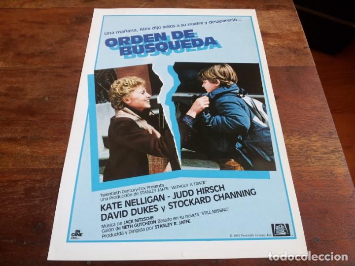 Cine: Orden de Busqueda - Kate Nelligan, Judd Hirsch, Stockard Channing - guia original Incine 1983