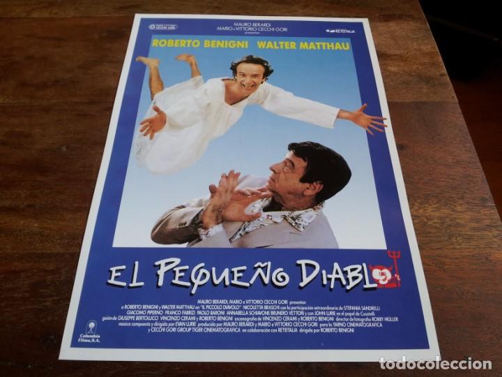 Cine: El peque&ntilde;o diablo - Roberto Benigni, Walter Matthau, Nicoletta Braschi - guia original Columbia 1988