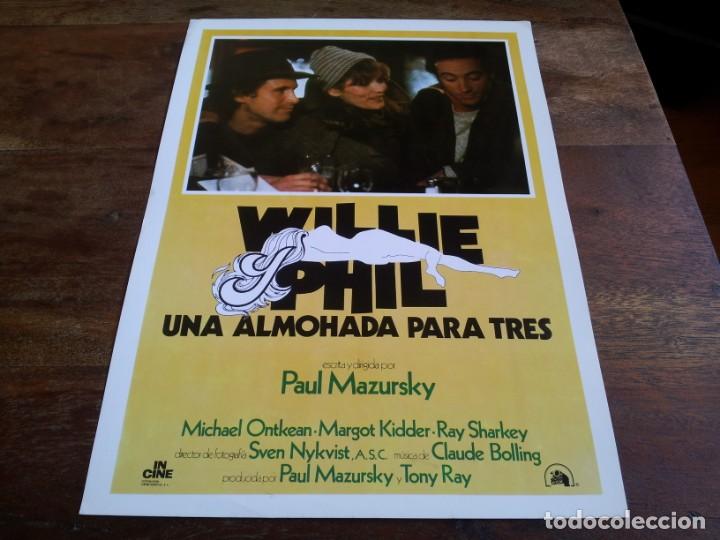 Cinema: Willie y Phil Una almohada para tres - Margot Kidder, Ray Sharkey - guia original Incine 1980
