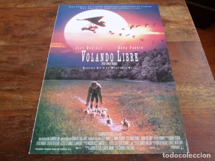Cinema: Volando libre - Anna Paquin, Jeff Daniels, Dana Delany - Guia original Columbia 1996