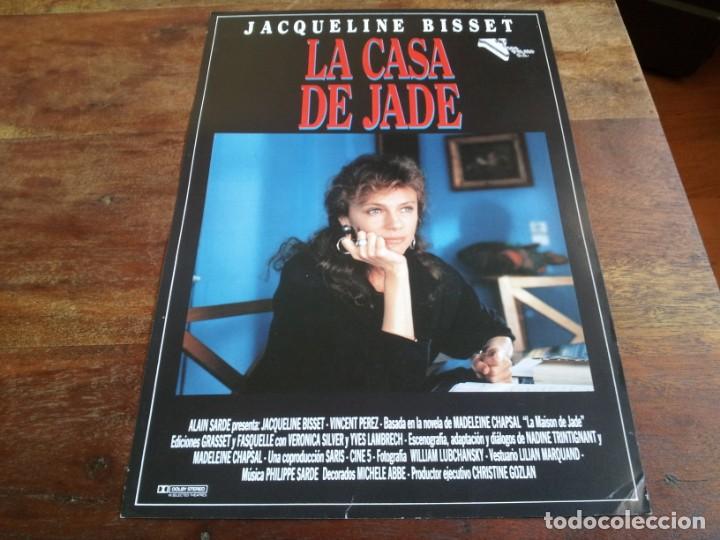 Cine: La casa de jade - Jacqueline Bisset, Vincent P&eacute;rez - Guia original Visa Films 1988