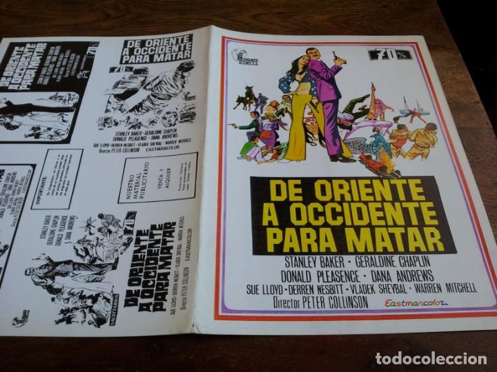Cine: De Oriente a Occidente para matar - Stanley Baker, G. Chaplin - Guia original Hispamex 1973