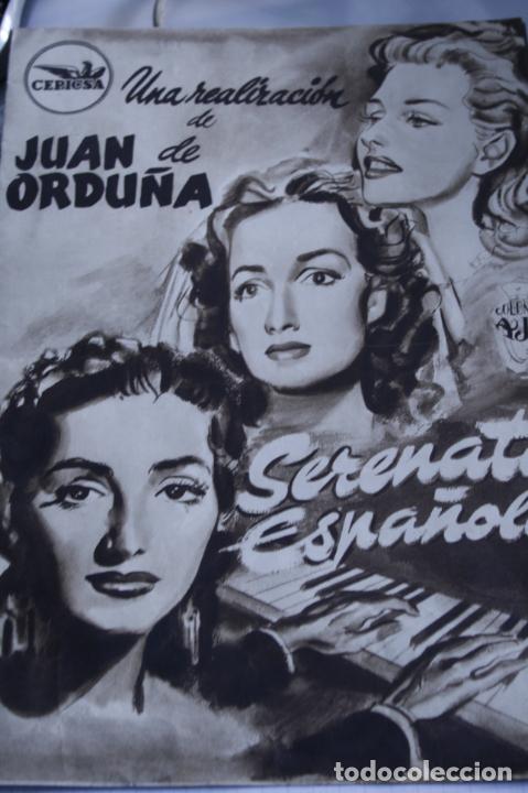 Cine: GUIA PUBLICITARIA PELICULA SERENATA ESPA&Ntilde;OLA JUANITA REINA MARY MARTIN TROQUELADA