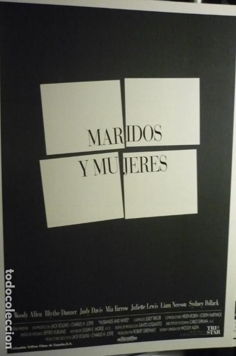 Cine: guia doble maridos y mujeres.-woody allen