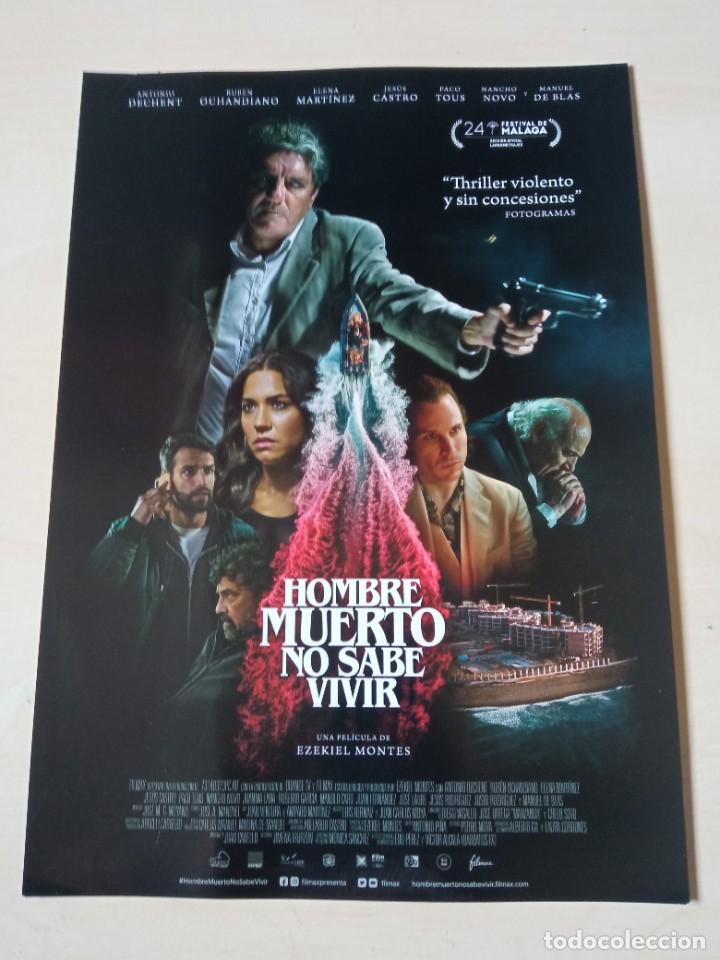 Cine: HOMBRE MUERTO NO SABE VIVIR. GUIA ORIGINAL DE CINE (PEDIDO MINIMO 5 E.)