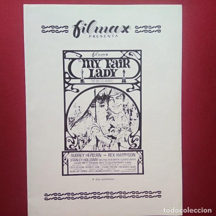 Cine: GUIA DE CINE - MY FAIR LADY 1964 - AUDREY HEPBURN REX HARRISON - 4 PAGINAS - EXCELENTE- L4