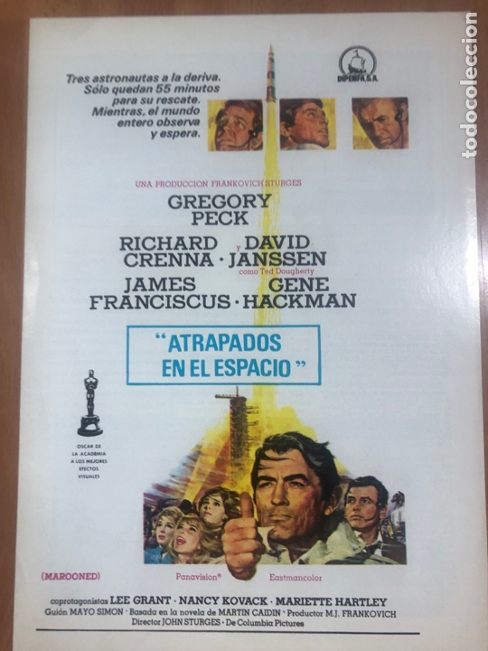Cine: Guia dipenfa atrapados en el espacio.gregory peck 5