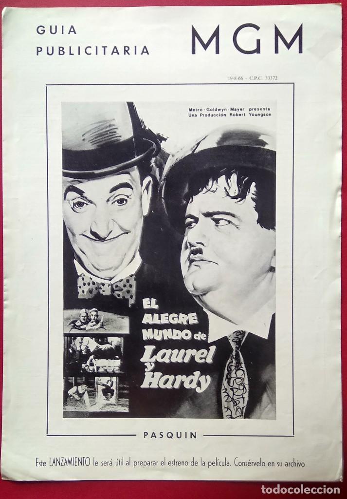 Kino: GUIA DE CINE - EL ALEGRE MUNDO DE LAUREL Y HARDY - 1965 - 6 PAG. EXCELENTE - L5