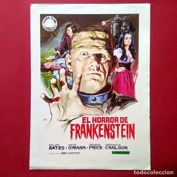 Cine: GUIA DE CINE - EL HORROR DE FRANKENSTEIN 1970 - TERROR DE CULTO - ORIGINAL - 2 PAG. EXCELENTE- L5