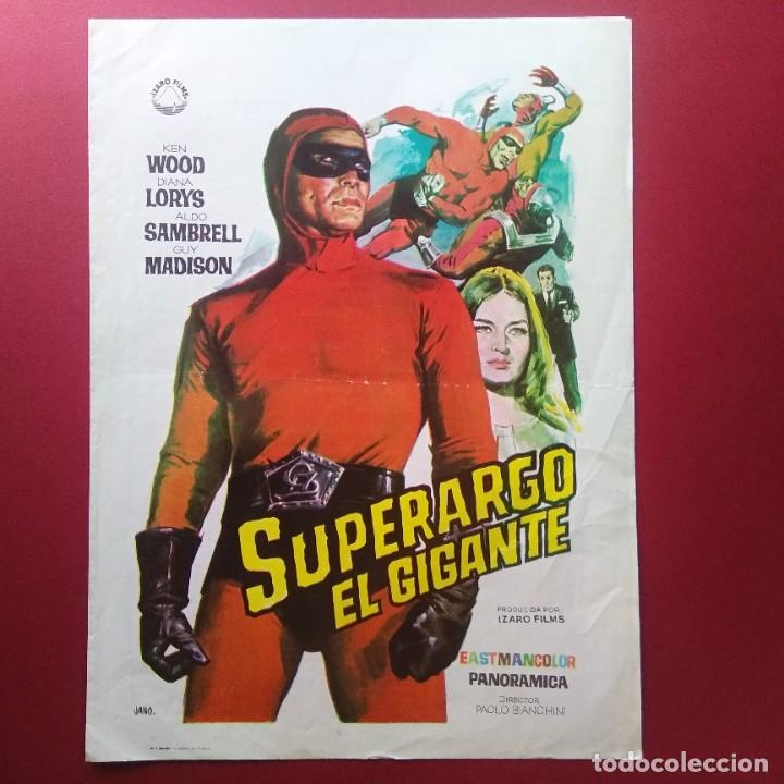 Cine: GUIA SUPERARGO EL GIGANTE - KEN WOOD - 4 PAGINAS - BUENO - L5