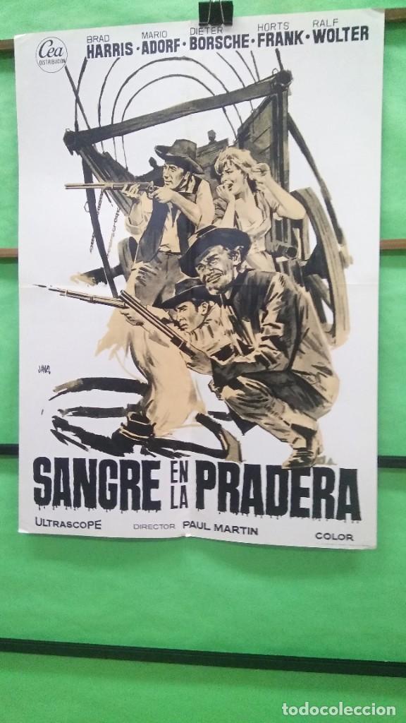 Kino: GUIA DE CINE - SANGRE EN LA PRADERA - BRAD HARRIS- GUIA POSTER - 8 PAGINAS -EXCELENTE . L5