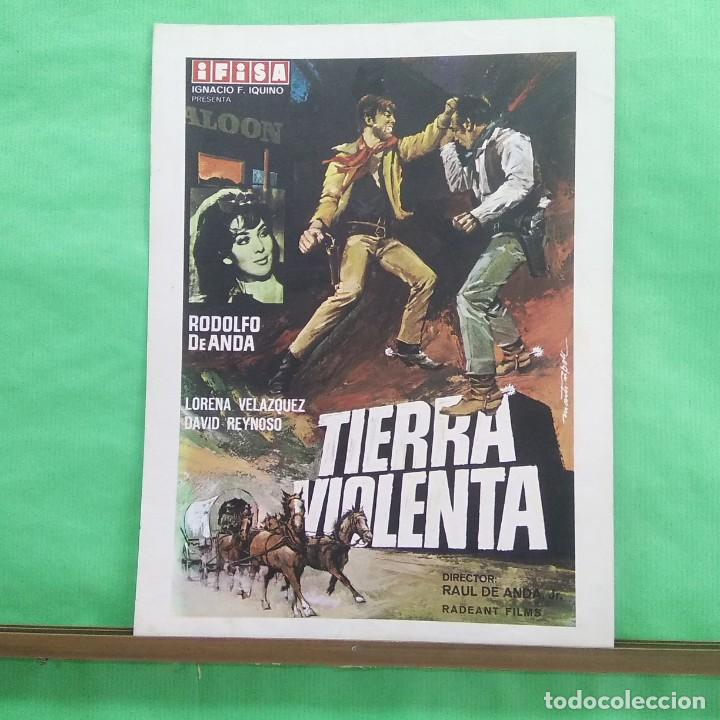Cine: GUIA CINE - TIERRA VIOLENTA 1969 - RODOLFO DE ANDA , LORENA VELAZQUEZ- 2 PAGINAS - L5