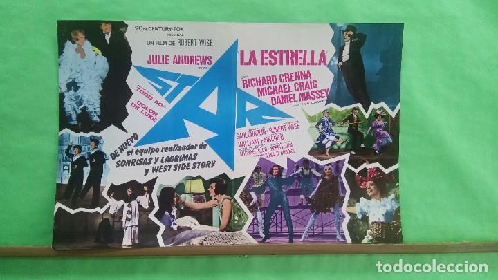 Cine: GUIA DE CINE - LA ESTRELLA - JULIE ANDREWS-RICHARD CRENNA - 4 PAGINAS - EXCELENTE CONSERVACION - L7