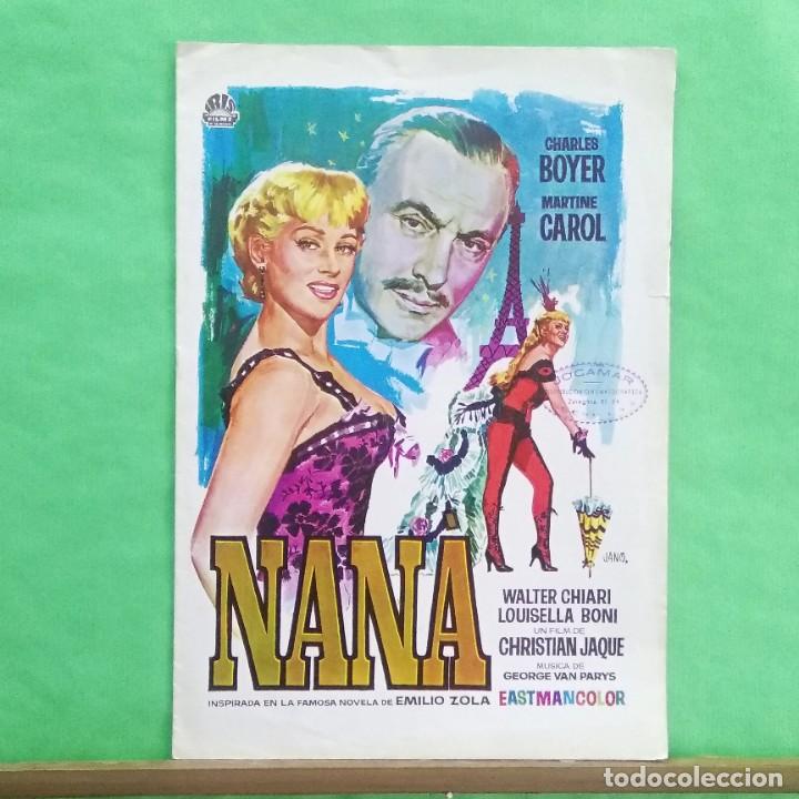 Cinema: GUIA DE CINE - NANA - 1955 CHARLES BOYER - MARTINE CAROL - 8 PAGINAS - BUENO- L7