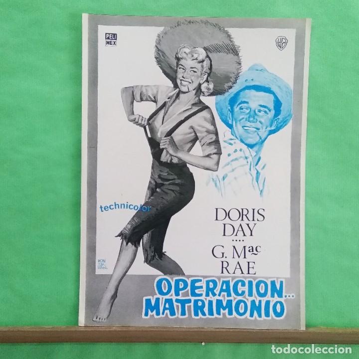Cine: GUIA DE CINE - OPERACION MATRIMONIO - DORIS DAY - 2 PAGINAS CARTON - EXCELENTE L7