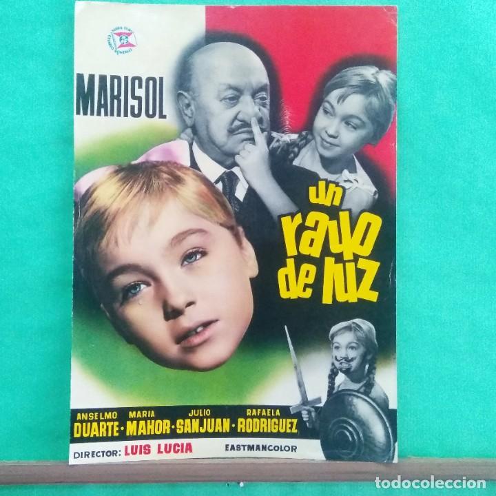 Cine: GUIA DE CINE - UN RAYO DE LUZ - MARISOL - 2 PAGINAS - BUENO - L7