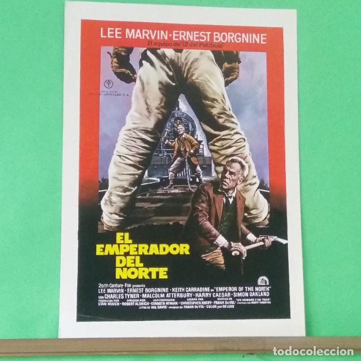 Cinema: GUIA DE CINE - EL EMPERADOR DEL NORTE - LEE MARVIN-ERNEST BORGINE - 2 PAGINAS - BUENO- L8