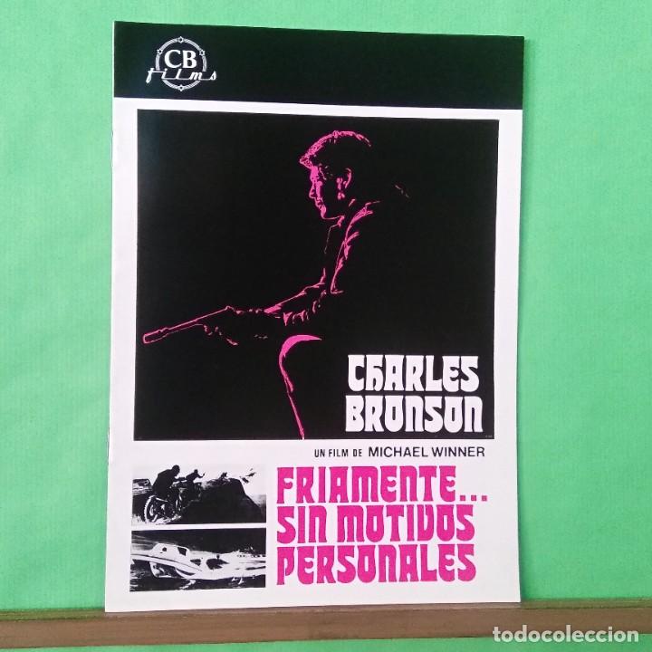 Cinema: GUIA DE CINE - FRIAMENTE ...SIN MOTIVOS PERSONALES - CHARLES BRONSON - 8 PAGINAS EXCELENTE - L8