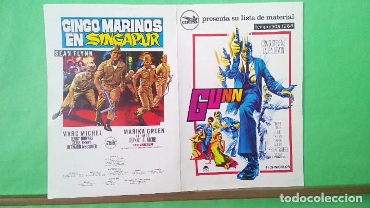 Cinema: GUIA LISTA DE MATERIAL CEPICSA TEMPORADA 1968 - 4 PAGINAS - 8 PELICULAS . BUENO - L8