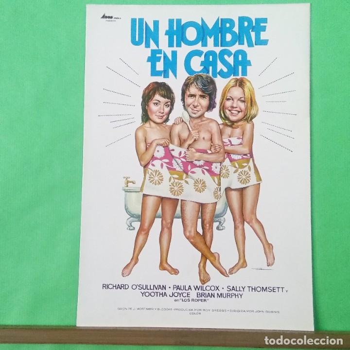 Cine: GUIA DE CINE - UN HOMBRE EN CASA - 1973 - 4 PAGINAS - HOJAS DE CARTULINA - EXCELENTE - L9