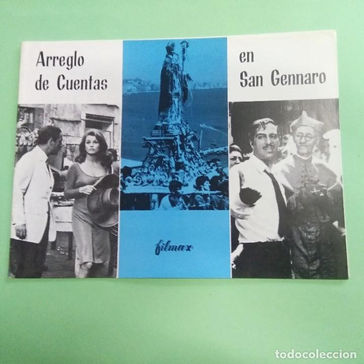 Cine: GUIA DE CINE - ARREGLO DE CUENTAS EN SAN GENARO - NINO MANFREDI - 12 PAGINAS - EXCELENTE - L10