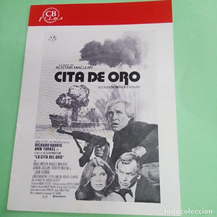 Cinema: GUIA DE CINE - CITA DE ORO - RICHAD HARRIS - 8 PAGINAS - EXCELENTE ESTADO - L10