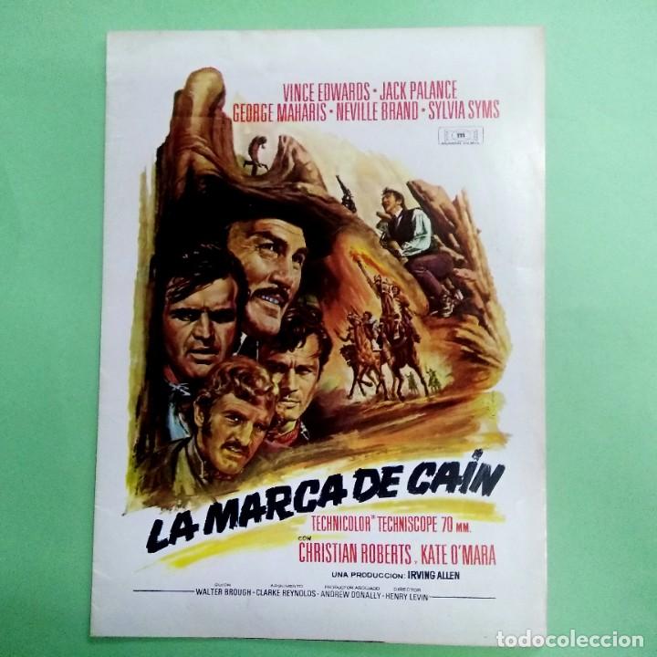 Cin&eacute;ma: GUIA DE CINE - LA MARCA DE CAIN - JACK PALANCE - 6 PAG. - IDEAL PARA ENMARCAR - EXCELENTE - L10
