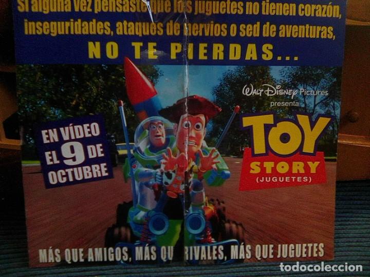 Cine: Toy Story - Flyer promo primera edicion vhs con horario escolar en reverso