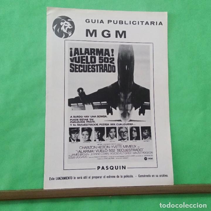 Cine: GUIA DE CINE - ALARMA VUELO 502 SECUESTRADO - 8PAGINAS - EXCELENTE- L12