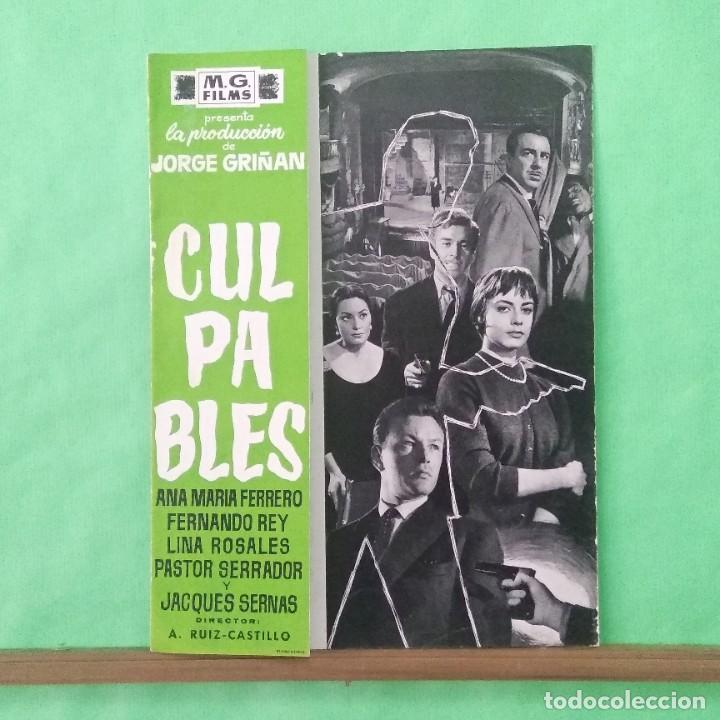 Kino: GUIA DE CINE - CULPABLES - 1960 - ANA MARIA FERRERO - 6 PAGINAS - EXCELENTE - L12