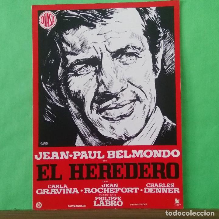 Cine: GUIA DE CINE - EL HEREDERO - JEAN PAUL BELMONDO - 4PAGINAS - EXCELENTE - L12