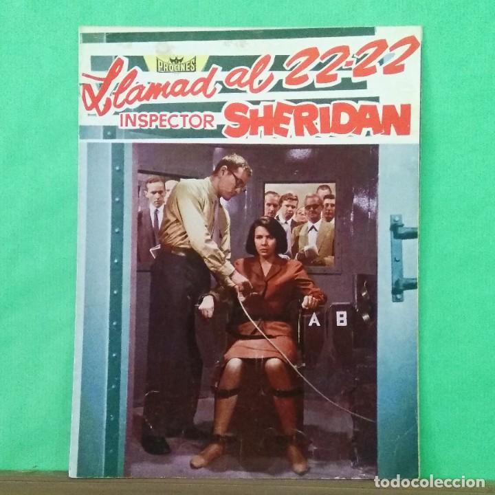 Kino: GUIA DE CINE - LLAMADA AL 22-22 INSPECTOR SHERIDAN - 1961 - UBALDO LAY- 6 PAGINAS - EXCELENTE - L 12