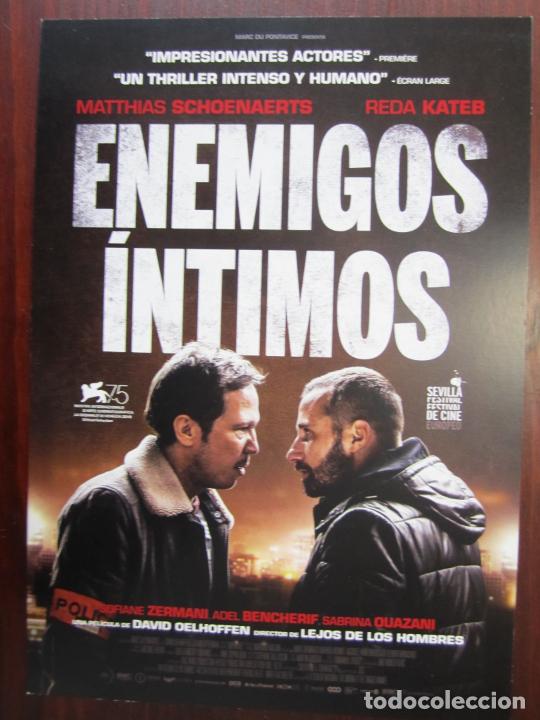 Cinema: Enemigos intimos - guia publicitaria original - Matthias Schoenaerts Reda Kateb Sabrina Ouazani