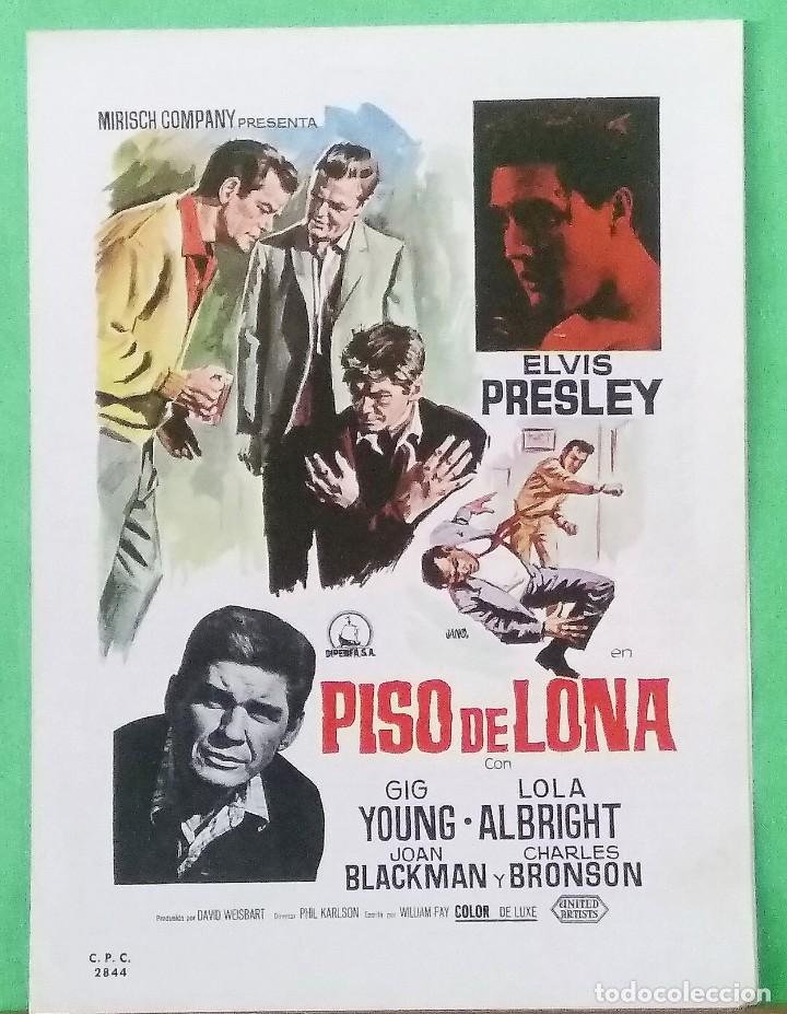 Cine: GUIA DE CINE - PISO DE LONA - ELVIS PRESLEY - CHARLES BRONSON - 4 PAGINAS - L12