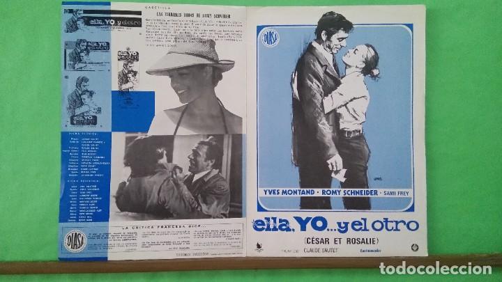 Cine: GUIA ELLA, YO Y EL OTRO - 1973 YVES MONTAND ROMY SCHNEIDER - 4 PAGINAS - BUENO - L13