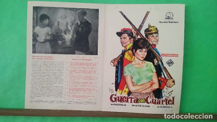 Kino: GUIA DE CINE - GUERRA CON CUARTEL - 1959 HARDY KRUGER - 4 PAGINAS -EXCELENTE - L13