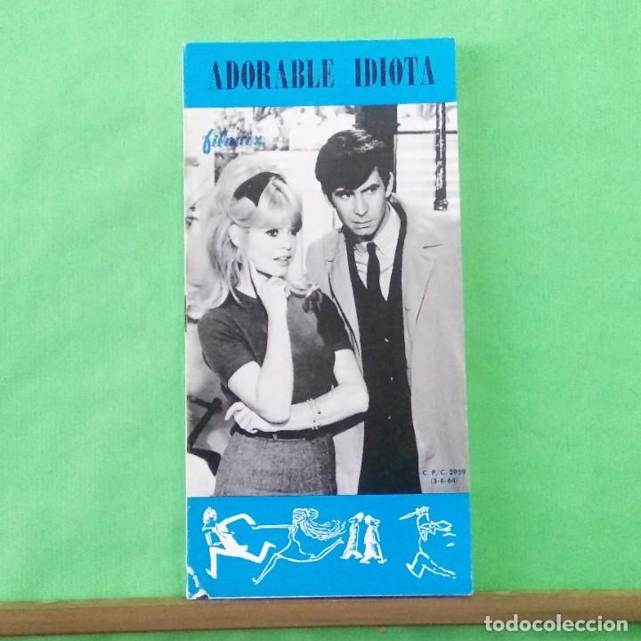Cine: ADORABLE IDIOTA - BRIGITTE BARDOT- ANTHONY PERKINS -1964 GUIA DE CINE -12 PAGINAS DESPLEGABLES - L14