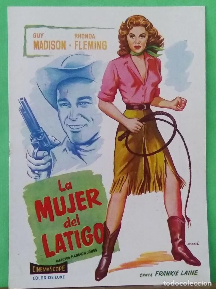Cine: LA MUJER DEL LATIGO - GUIA DE CINE - 1960 - GUY MADISON - 8 PAGINAS - IMPECABLE CONSERVACION - L14