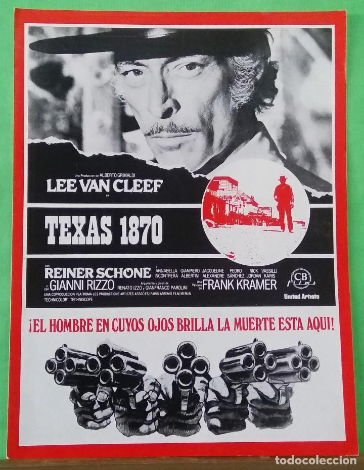 Cine: GUIA TEXAS 1870 -LEE VAN CLEEF - 6 PAGINAS - IMPECABLE - L14