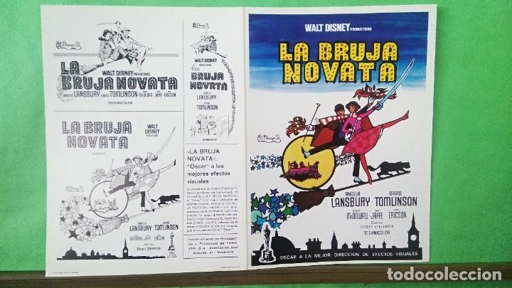 Cine: GUIA DE CINE - LA BRUJA NOVATA DISNEY 1972 - 4 PAG. - EXCELENTE - L15